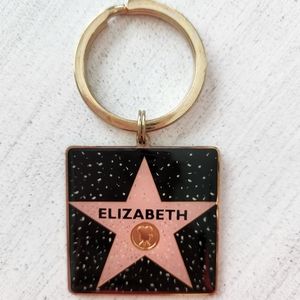 Elizabeth Hollywood star keychain